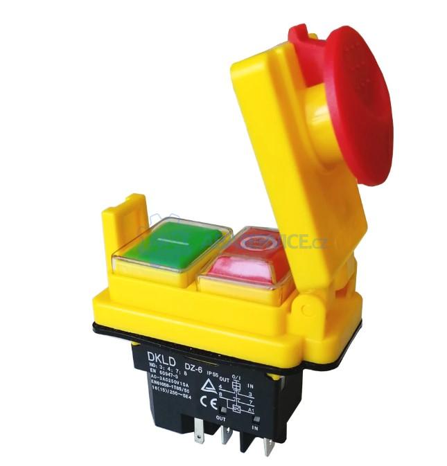 Kompletní vypínač 230V/15A - 5 kontaktů