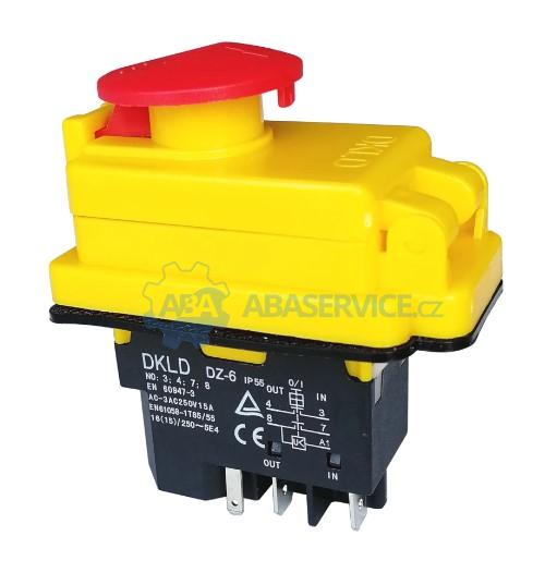 Kompletní vypínač 230V/15A - 4 kontakty