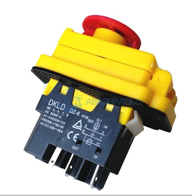 Kompletní vypínač 230V/15A - 5 kontaktů